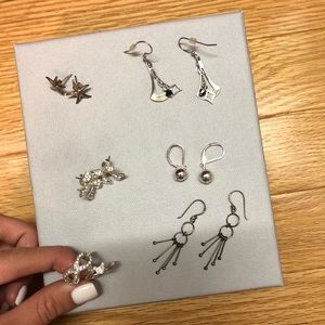 Earrings and rings